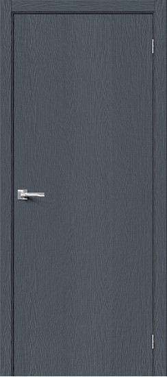 Межкомнатная дверь Браво-0, цвет: Stormy Wood, с покрытием из эко шпона, серия: Bravo A, размер: 200*60