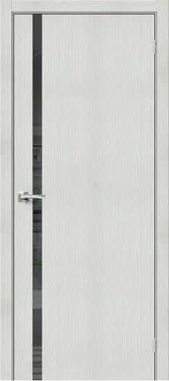 Межкомнатная дверь Браво-1.55, цвет: Bianco Veralinga, с покрытием из эко шпона, серия: Bravo S, размер: 200*60