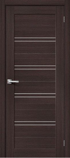 Межкомнатная дверь Браво-28, цвет: Wenge Melinga, с покрытием из эко шпона, серия: Bravo X, размер: 200*60