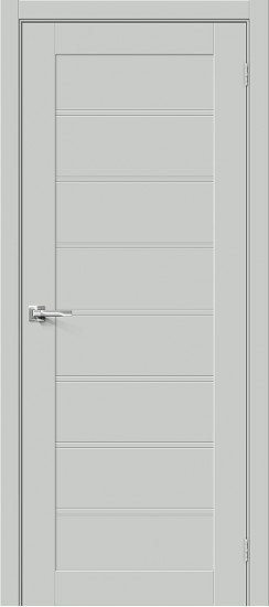 Межкомнатная дверь Браво-20, цвет: Grey Silk, с покрытием: ПЭТ, серия: Bravo X, размер: 200*60