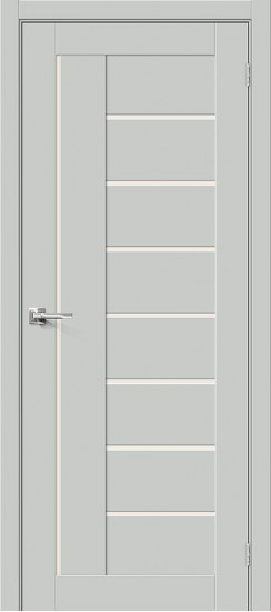 Межкомнатная дверь Браво-29, цвет: Grey Silk, с покрытием: ПЭТ, серия: Bravo X, размер: 200*60