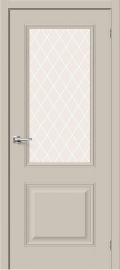 Межкомнатная дверь Классик-13, цвет: Cream Silk, с покрытием: ПЭТ, серия: Classic, размер: 200*60