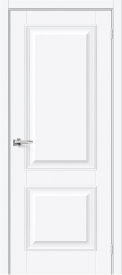 Межкомнатная дверь Классик-12, цвет: White Silk, с покрытием: ПЭТ, серия: Classic, размер: 200*60