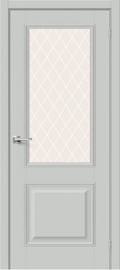 Межкомнатная дверь Классик-13, цвет: Grey Silk, с покрытием: ПЭТ, серия: Classic, размер: 200*60