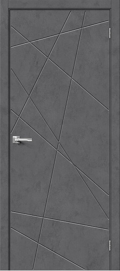 Межкомнатная дверь Граффити-5.Д, цвет: Slate Art, с покрытием из эко шпона, серия: Graffiti, размер: 200*60