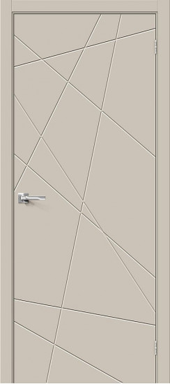 Межкомнатная дверь Граффити-5, цвет: Creamy, с покрытием из эмали, серия: Graffiti, размер: 200*60