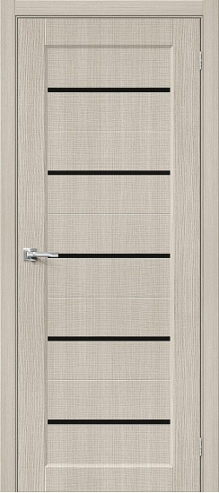 Межкомнатная дверь Мода-22 Black Line, цвет: Cream Melinga, с покрытием из эко шпона, серия: Moda, размер: 200*60
