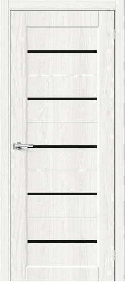 Межкомнатная дверь Мода-22 Black Line, цвет: White Dreamline, с покрытием из эко шпона, серия: Moda, размер: 200*60