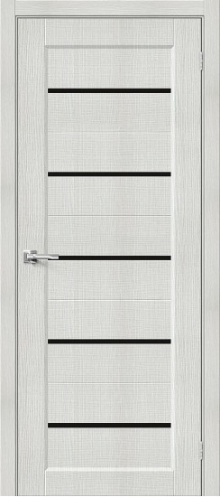 Межкомнатная дверь Мода-22 Black Line, цвет: Bianco Melinga, с покрытием из эко шпона, серия: Moda, размер: 200*90
