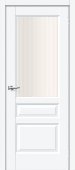 Межкомнатная дверь Неоклассик-35, цвет: White Silk, с покрытием: ПЭТ, серия: Neoclassic, размер: 200*60
