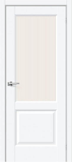 Межкомнатная дверь Неоклассик-33, цвет: White Silk, с покрытием: ПЭТ, серия: Neoclassic, размер: 200*60