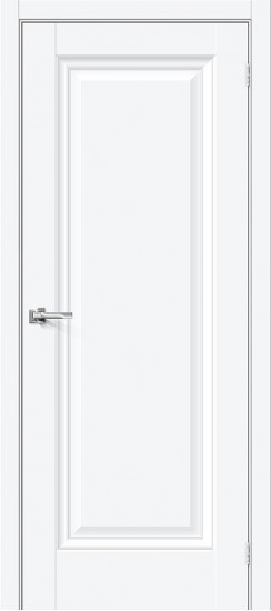 Межкомнатная дверь Прима-0, цвет: White Silk, с покрытием: ПЭТ, серия: Prima, размер: 200*60