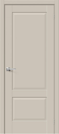 Межкомнатная дверь Прима-12, цвет: Cream Silk, с покрытием: ПЭТ, серия: Prima, размер: 200*60