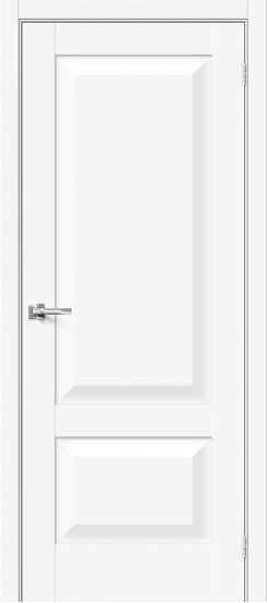 Межкомнатная дверь Прима-22, цвет: White Silk, с покрытием: ПЭТ, серия: Prima, размер: 200*60