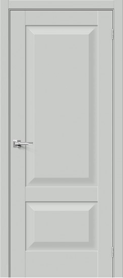 Межкомнатная дверь Прима-22, цвет: Grey Silk, с покрытием: ПЭТ, серия: Prima, размер: 200*60